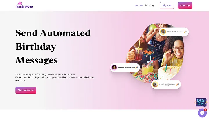 Introducing PeopleWisher.com: Automate Your Birthday Messages Effortlessly